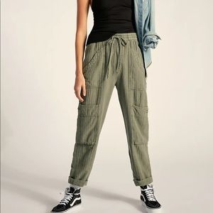 Free people Feelin Good Pull on Utility Pant